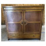 Wooden Murphy Bed Cabinet with Drawer