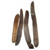 Four Dried Seed Pods
