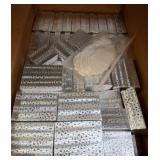 Silver Foil Gift Boxes with Tags