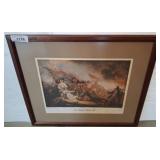 Framed 24x20 The Battle of Bunker Hill Print
