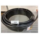 Coiled Black Rubber Tubing