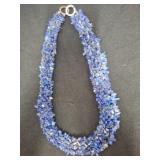 Blue Lapis Lazuli Chip Necklace