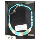 Judy King Turquoise Sterling Silver Necklace