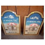 17x26 Beach Home Wall Plaques