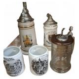 German Beer Steins and Mugs