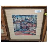 Framed 20x20 Snake Alley Burlington Iowa Art