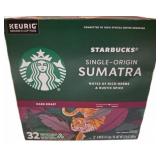 Starbucks Sumatra Dark Roast K-Cup Box
