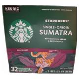Starbucks Sumatra K-Cup Pods, 32 Count