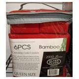6 Piece Bamboo Queen Sheet Set Ultra Plush