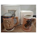 Avon Country Music Stein & Mustang Stein Set