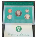 1997 U.S. Mint Proof Coin Set with COA