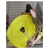Yellow Ratchet Tie Down Strap