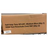 Self-Help Tarp and Parachute Cord Set