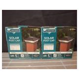Veranda Solar Post Cap, 4x4, Set of 2
