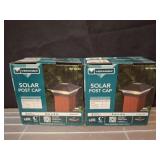 Veranda Solar Post Cap, Set of 2, 4x4