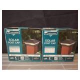 Veranda Solar Post Cap, 2-Pack, 4x4, Bronze