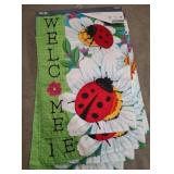 Sykel Garden Flag Ladybug Welcome Lot