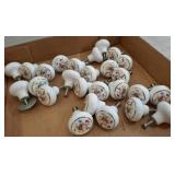 Floral Ceramic Drawer Pulls