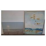 Beach and Abstract Wall Art, 31x41
