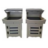 Painted Wood Cabinets 17x17x28"