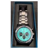 LIGE Chronograph Wristwatch, Blue Dial