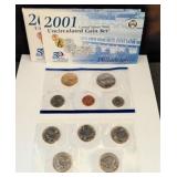 2001 US Mint Uncirculated Coin Set