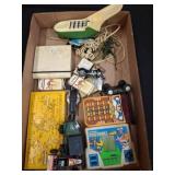 Box Lot of Vintage Toys and Electronics