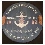 Lessard Lake House 18" Wooden Wall Plaque