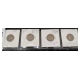 4 Liberty Head V Nickels, 1899-1911