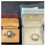 Two Rings: Nickel Silver and Sterling Silver