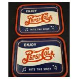 Pepsi-Cola Metal Advertising Trays