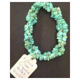 Natural Raw Turquoise Stretch Bracelet