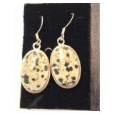 .925 Dalmatian Jasper Earrings