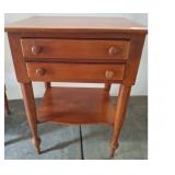 Wood Side Table with Drawer, 21"ï¿½18"ï¿½28"