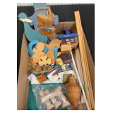 Wood Craft Items Lot