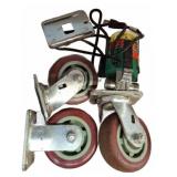 4 Heavy-Duty Swivel Casters With Power