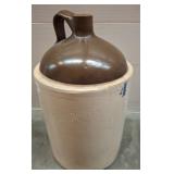 17in Stoneware Crock Jug with Handle