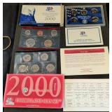 2000 US Mint Coin Sets and 50 State Quarters