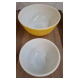 Pyrex Mixing Bowlsï¿½Butterprint & Yellow
