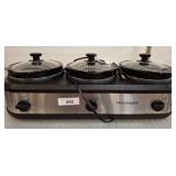 Frigidaire Triple Slow Cooker ESC310S-SS
