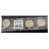 1976 Eisenhower Bicentennial Dollar Coins Set