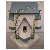 Hand-Painted Wooden Birdhouse Decor
