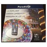 Paradise LED Rope Light 18 ft with Remote
