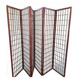 96x71 Four-Panel Folding Room Divider Screen