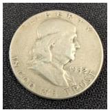 1952 Franklin Silver Half Dollar