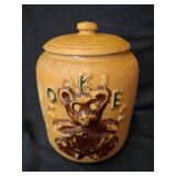 Ceramic Cookie Jar with Bear Motif
