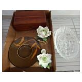 Decorative Assortment: Box, Dish, Plate