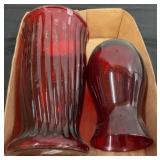 Red Glass Vases