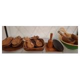 Wooden Bowls, Trays, and Utensils