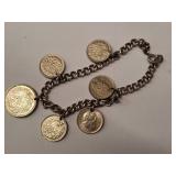 1939 Dutch Coin Sterling Bracelet